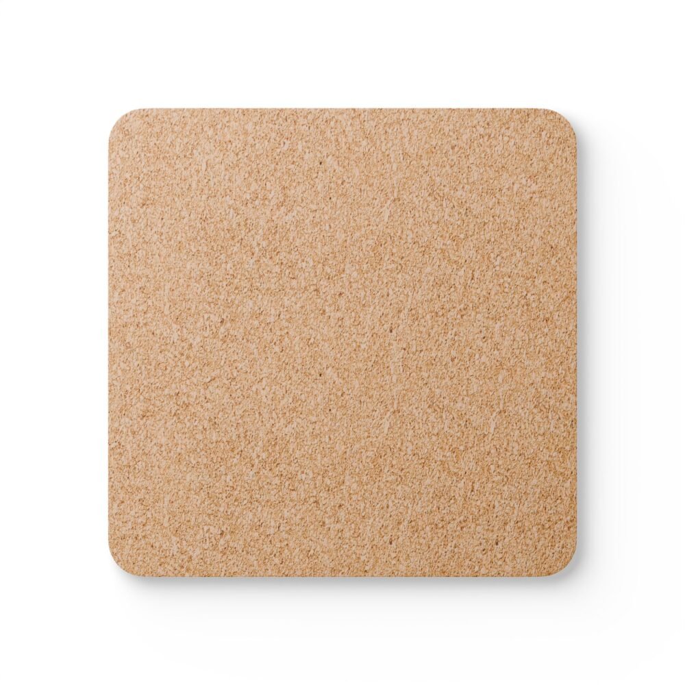 Poppies Cork Coaster Set — Floral Design (Set of 4)