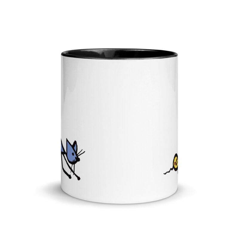 Cute Cat and Mouse Heart Coffee Mug | 11/15oz Ceramic Mug - Image 2