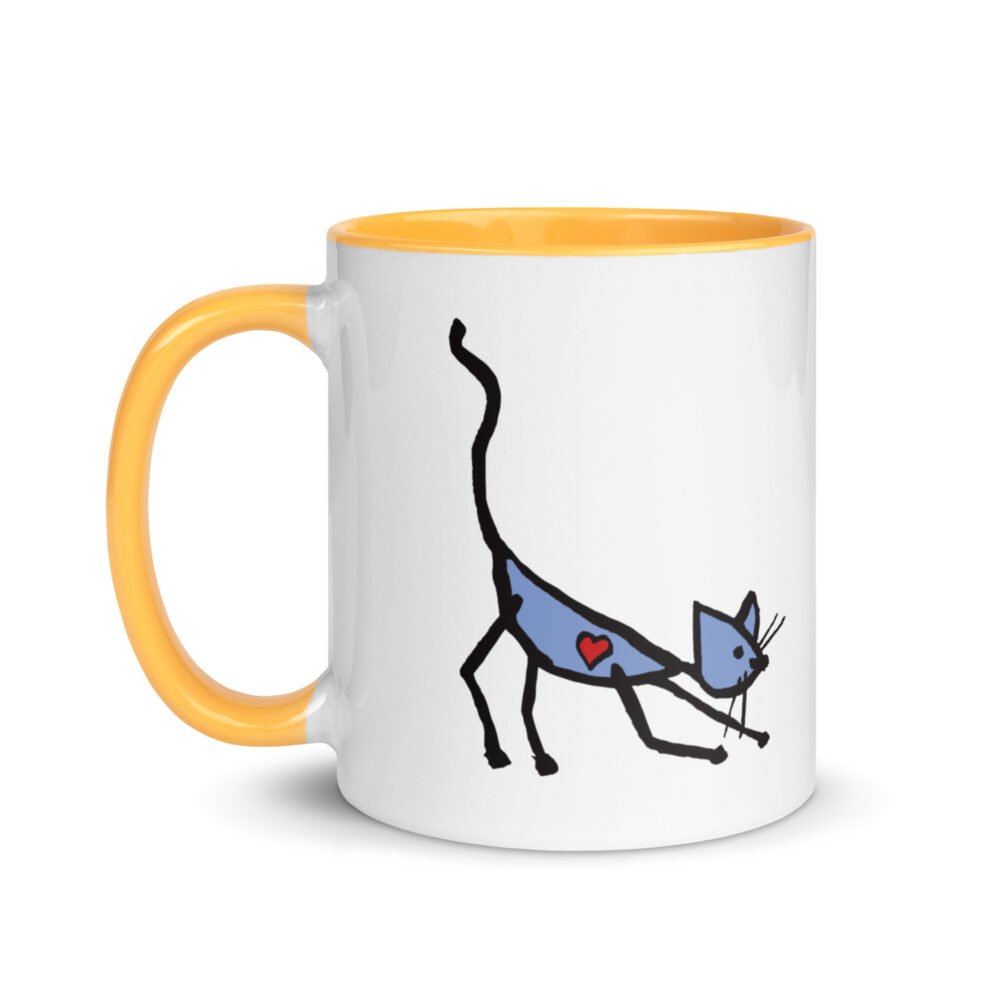 Cute Cat and Mouse Heart Coffee Mug | 11/15oz Ceramic Mug